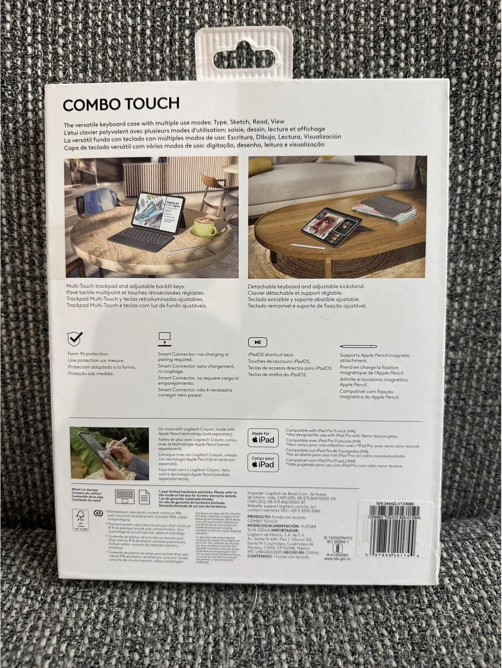 Logitech Combo Touch Keyboard Case for iPad Pro 11-inch M4 and M5